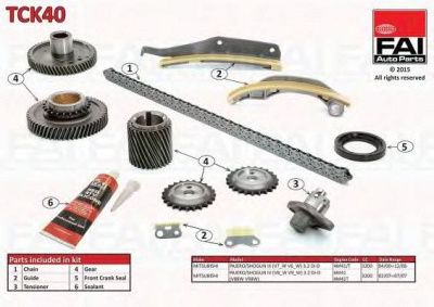 FAI AUTOPARTS tck40 -  Комплект цепи привода распредвала